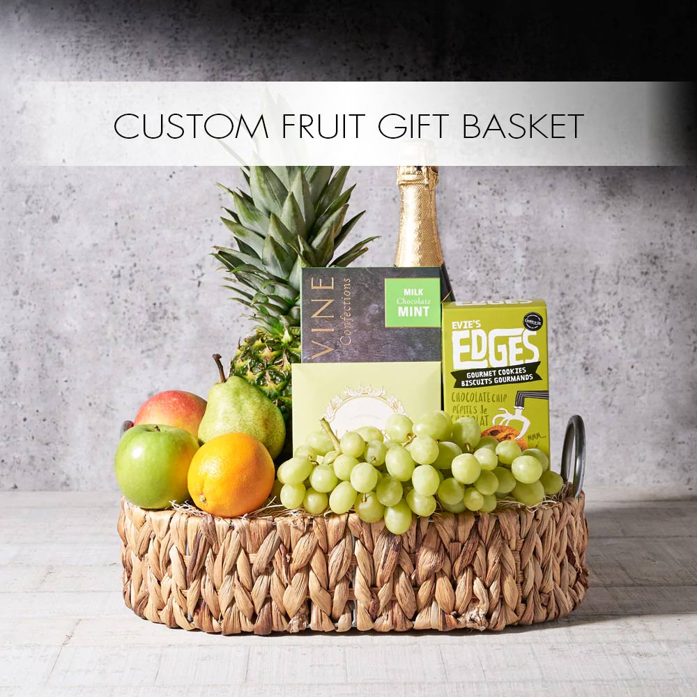 Everyone loves a Custom Fruit Basket and they are appropriate for almost any occasion