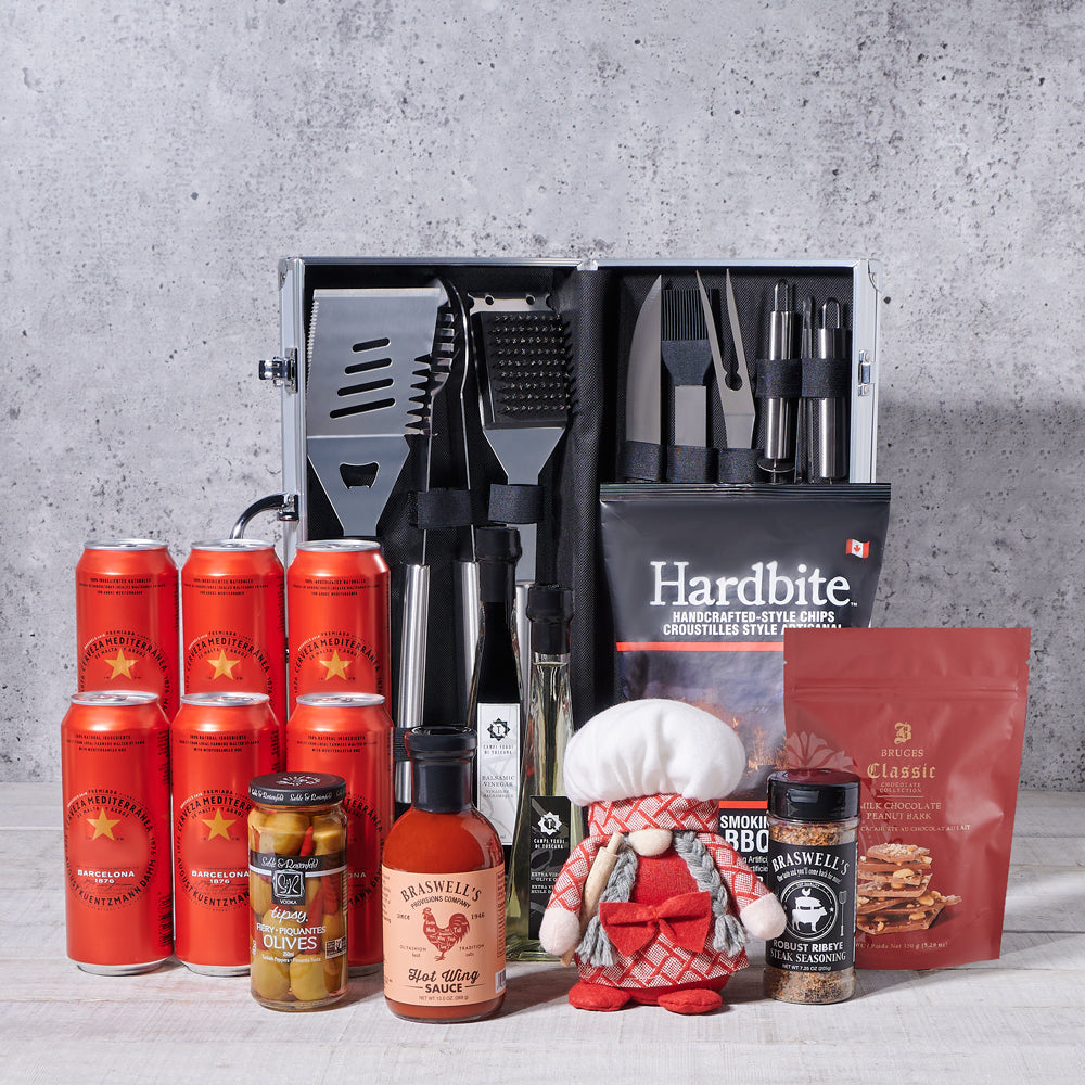 Canada Day Backyard BBQ Gift Set, gourmet gift, gourmet, beer gift, beer, grilling gift, grilling, grill gift, grill, barbecue gift, barbecue, bbq gift, bbq