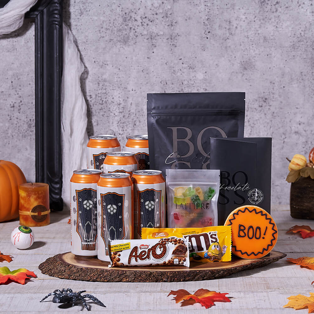 Beer & Popcorn Halloween Party Set – how the gift is presented
