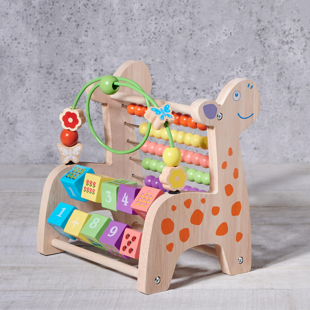 Wonderful for exploring numbers and counting, the Birbaby Abacus and Bead Toy is a great gift.