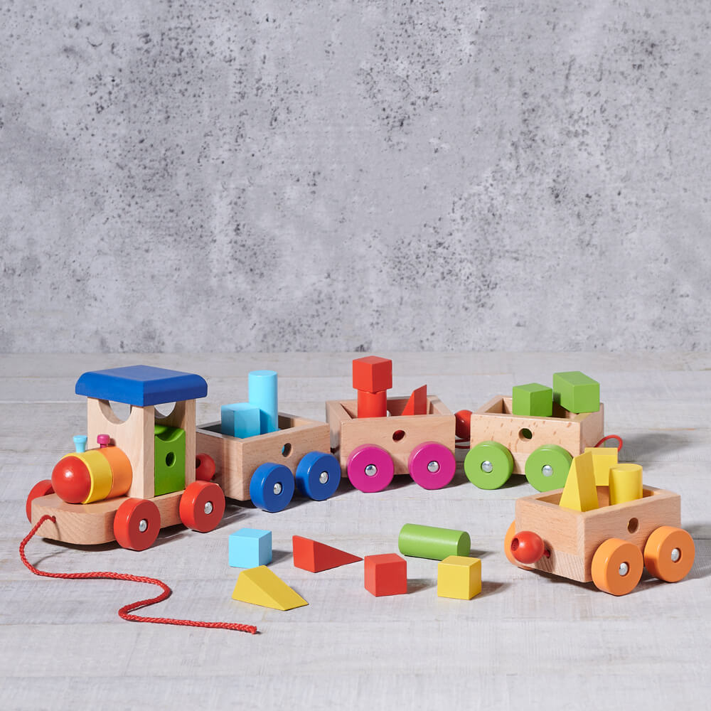 Birbaby Pull Along Train Set – how the gift is presented