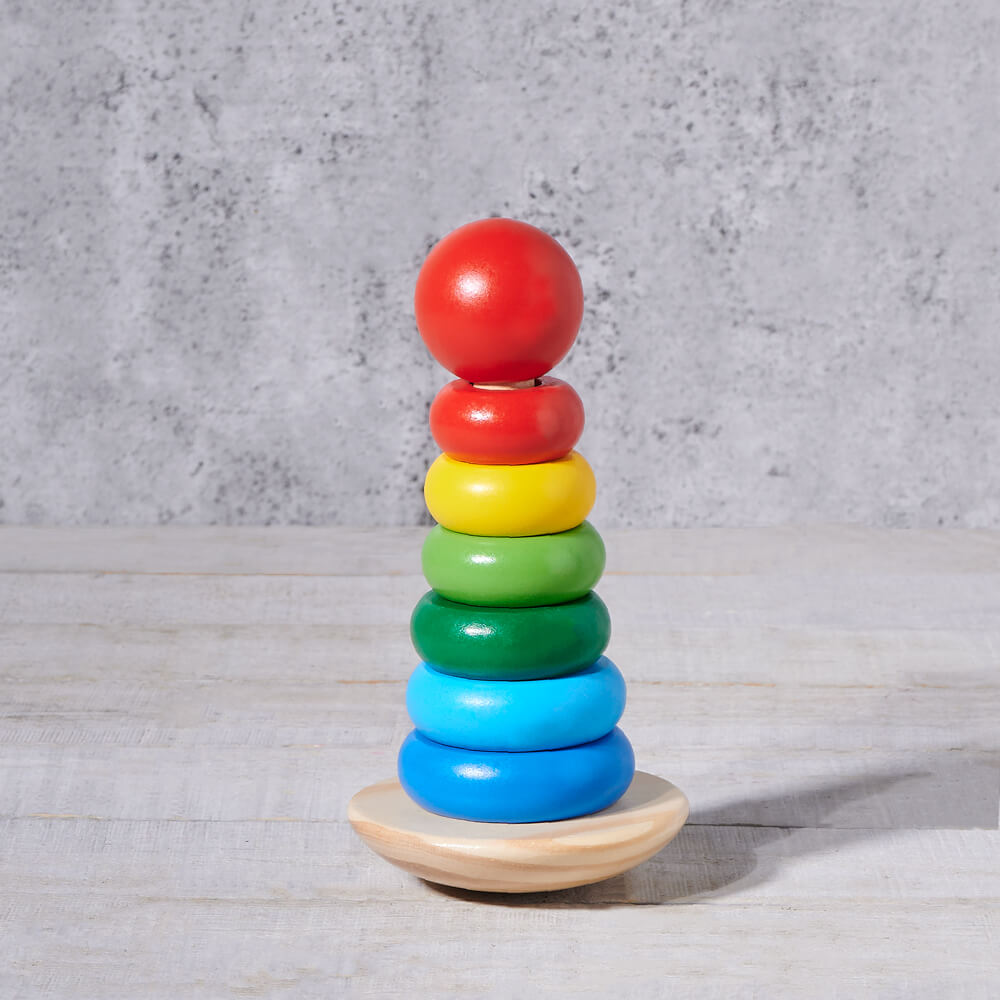 Birbaby Rainbow Stacker Toy – how the gift is presented