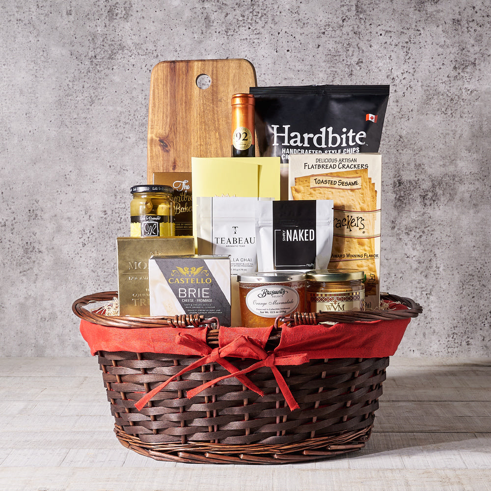 The Wine & Cheese Shop Basket, Wine Gift Baskets, Gourmet Gift Baskets