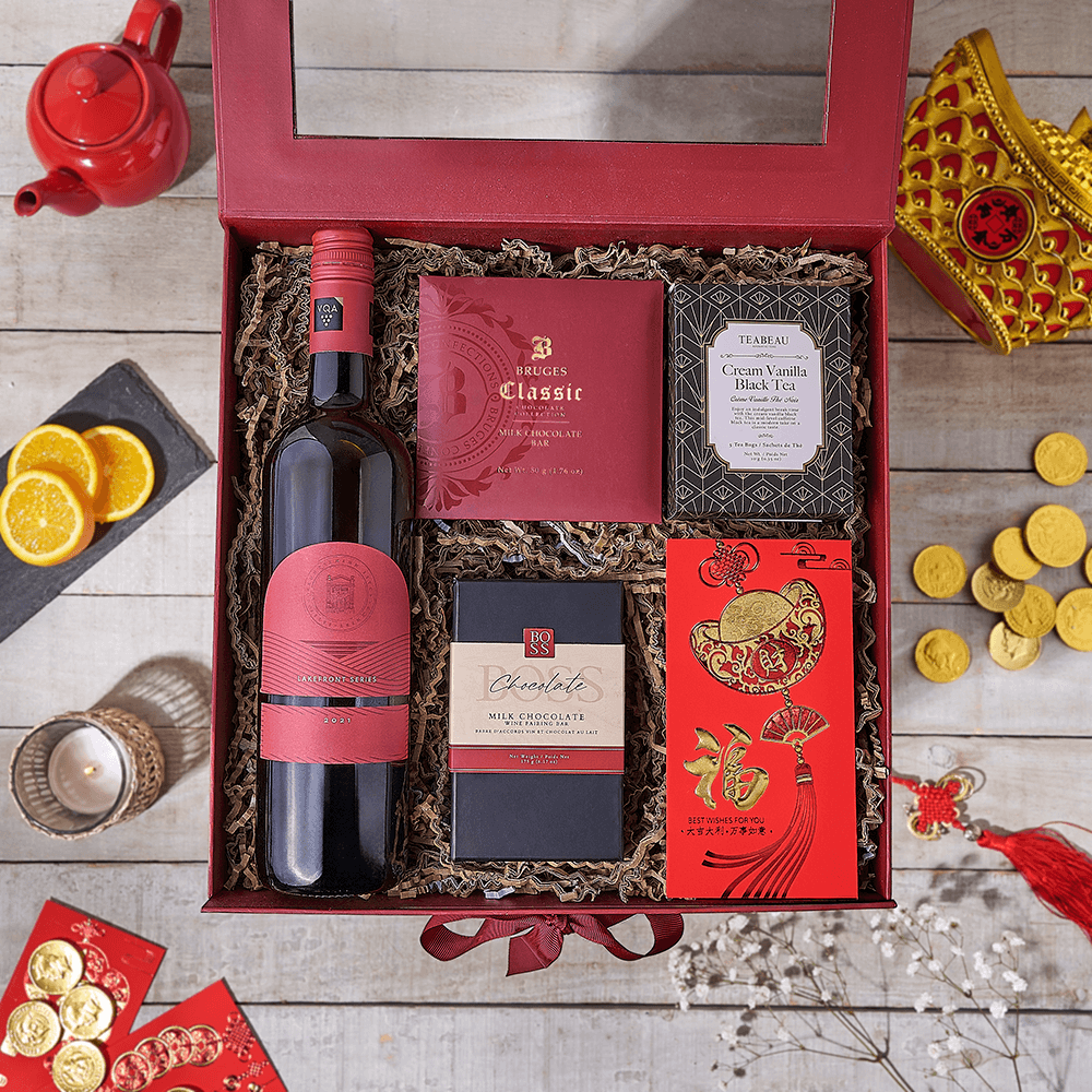 Chinese New Year Delight Gift Set, wine gift, wine, chinese new yaer gift, chinese new year, lunar new year gift, lunar new year