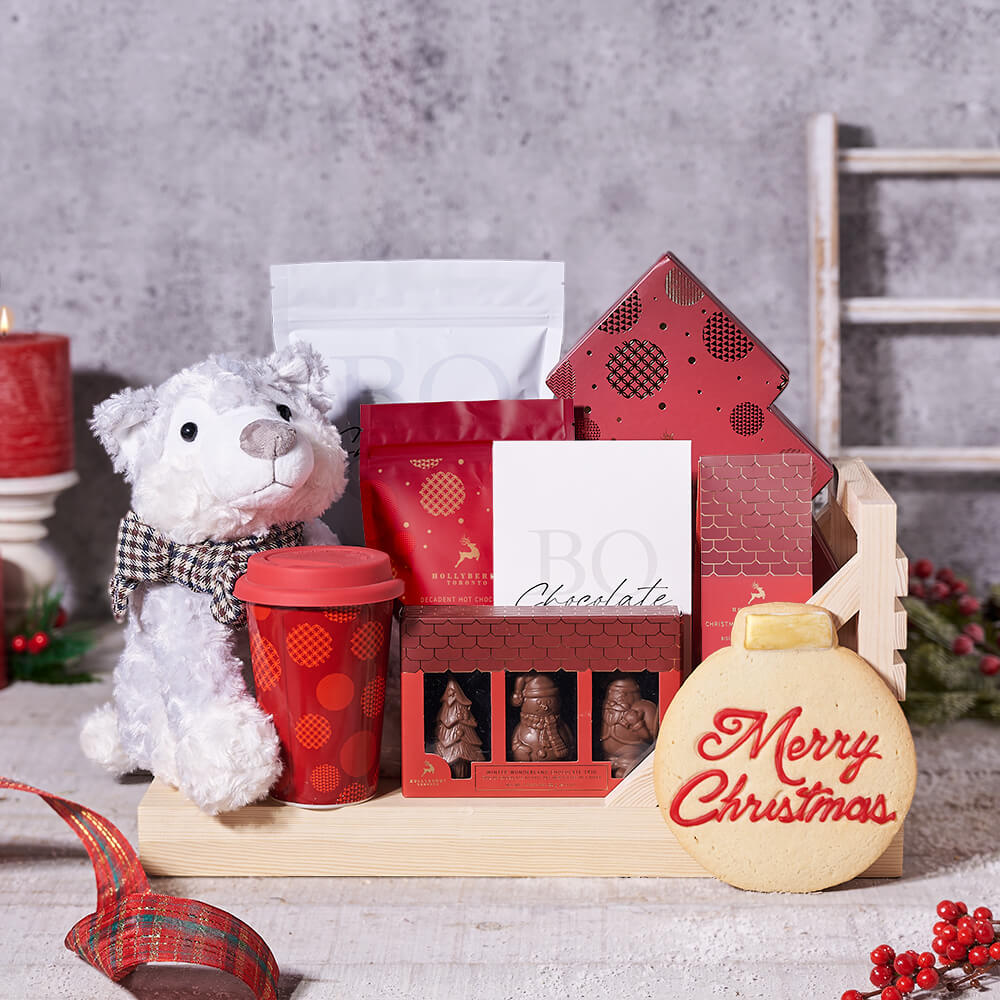 Christmas Gourmet Sled Gift Set – how the gift is presented