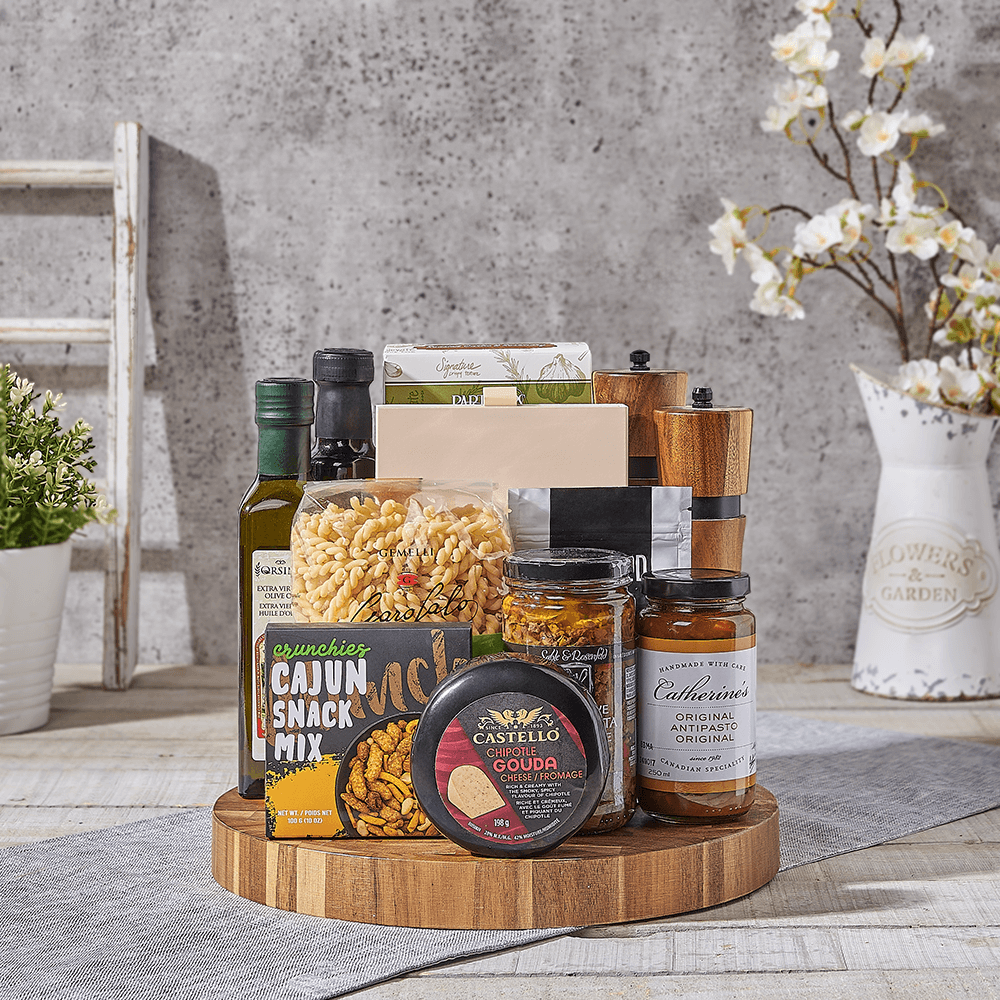Halal Gourmet Snack and Pasta Set – how the gift is presented