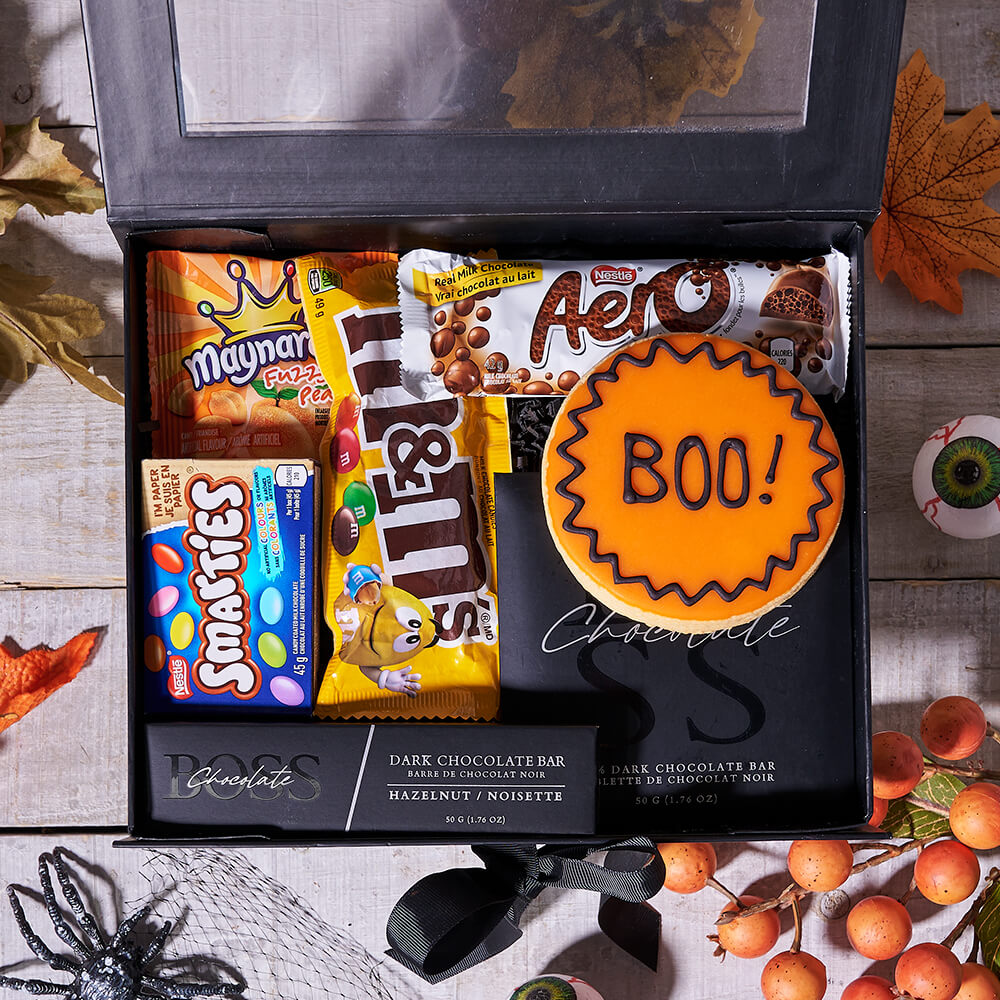 Halloween Treats Black Gift Box – how the gift is presented