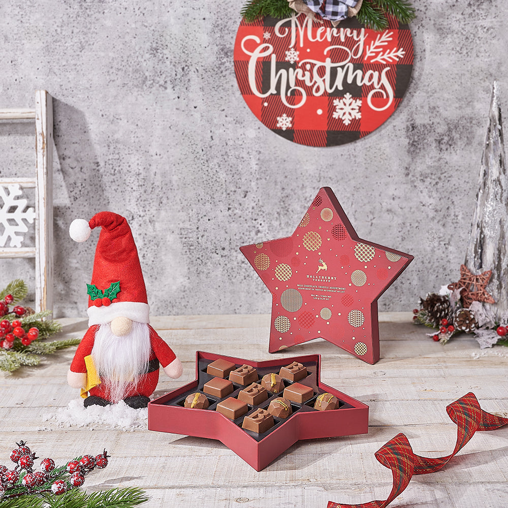 Holiday Star Chocolate Gift, christmas gift, christmas, chocolate gift, chocolate