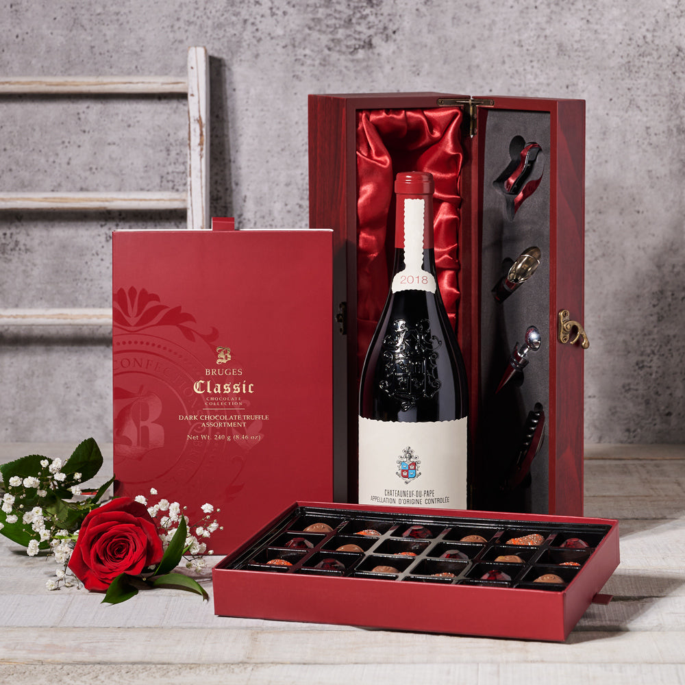 Wine & Chocolate Pairings Valentine’s Gift Set, Valentine's Day gifts, chocolate gifts, wine gifts Hazelton's