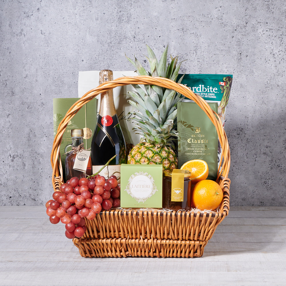 Coffee and Sparkling Wine Gift – how the gift is presented