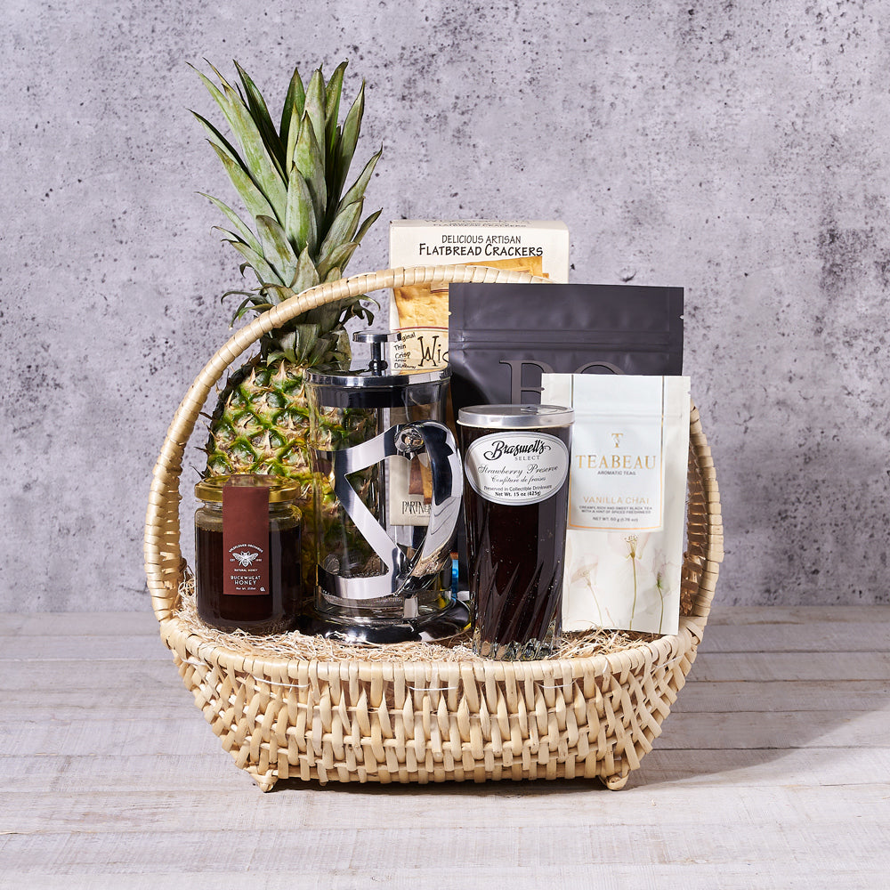 Deluxe Vanilla Chai Tea Gift Basket – how the gift is presented