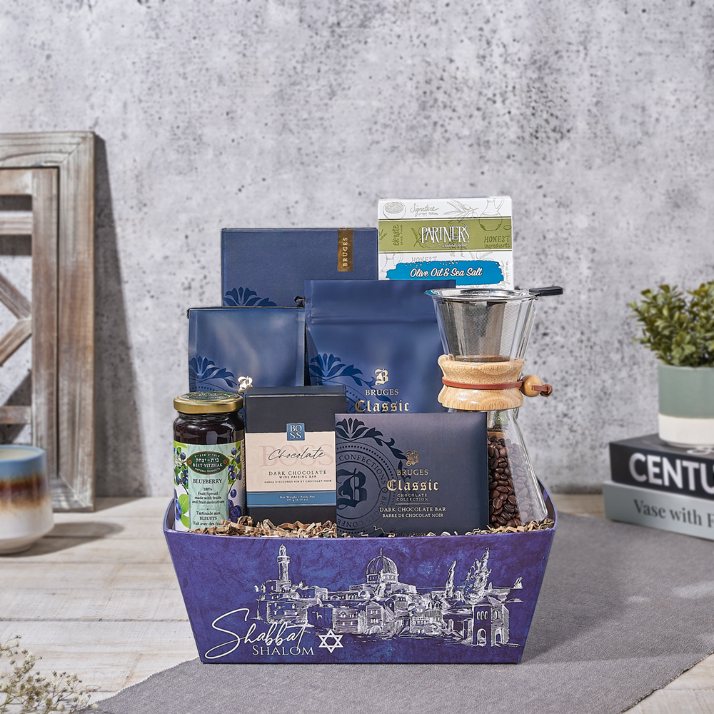 Kosher Coffee & Chocolate Tray, coffee gift, coffee, chocolate gift, chocolate, kosher gift, kosher