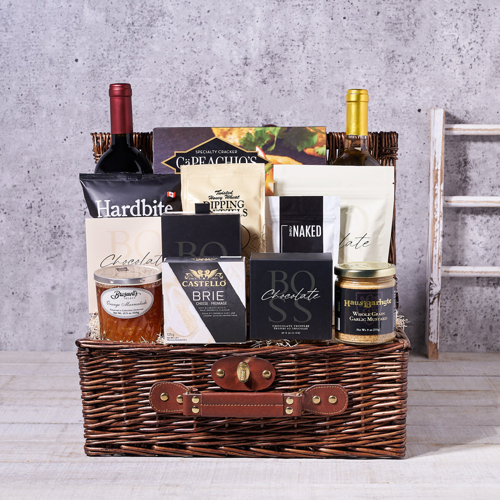 The Ample Wine Gift Basket, Wine Gift Baskets, wine gift, wine, gourmet, Gourmet Gift Baskets, gourmet gift