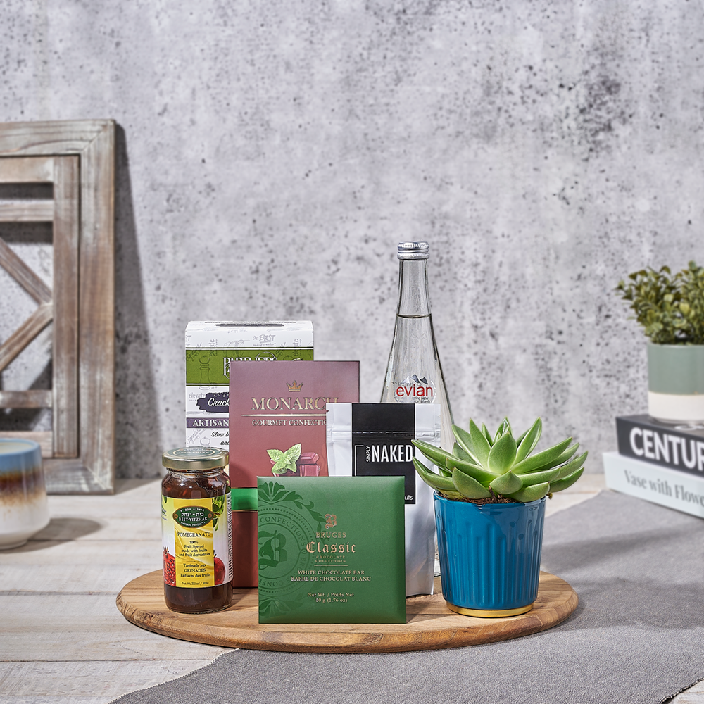 Rosh Hashanah Family Platter, kosher gift, kosher, plant gift, plant, usa delivery