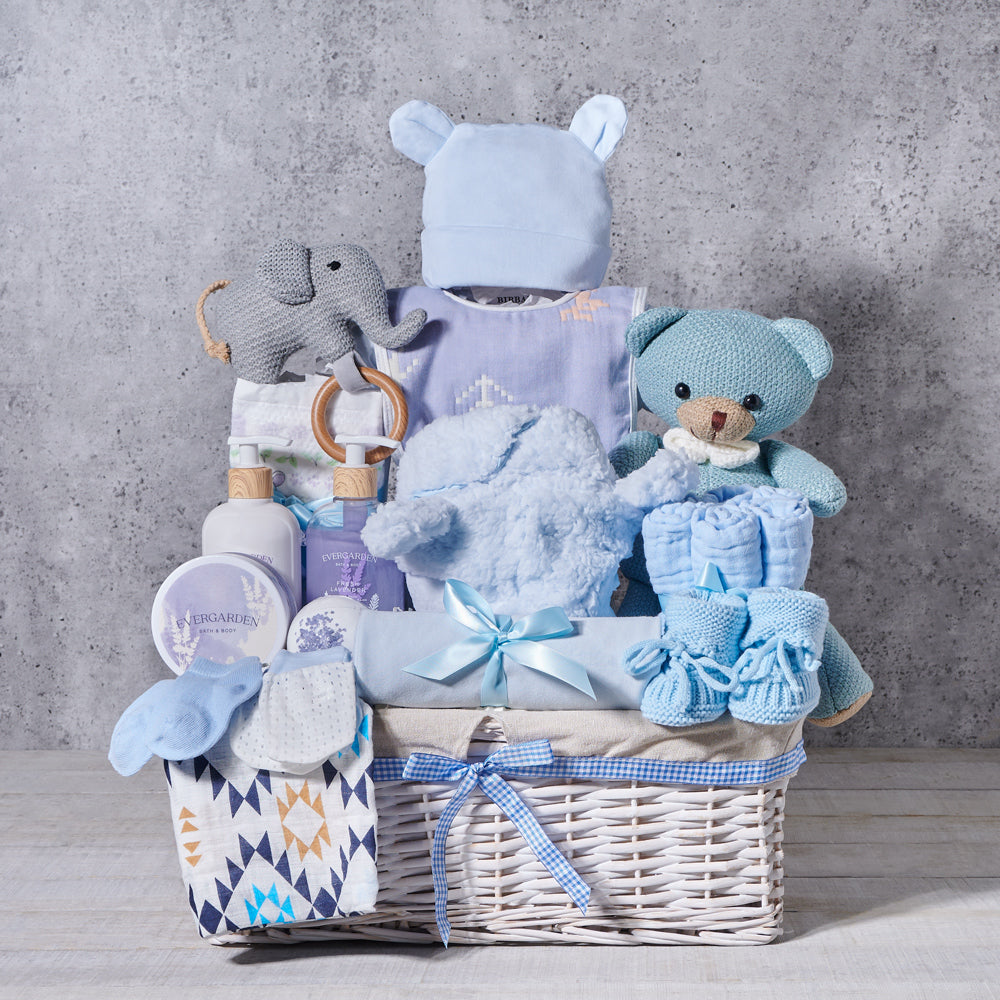 Luxury Baby Gift Basket and Essentials – how the gift is presented