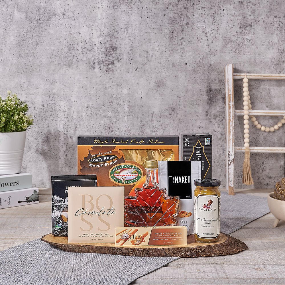 Smoked Salmon Gift Board, salmon gift, salmon, gourmet gift, gourmet, nut gift, nut