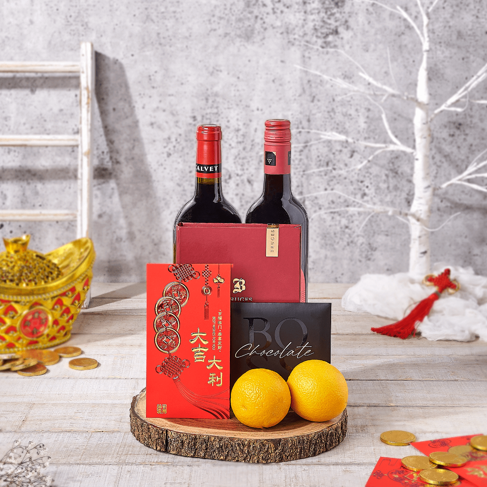 The Gift Of Prosperity, wine gift wine, chinese new year gift, chinese new year, lunar new year gift, lunar new year