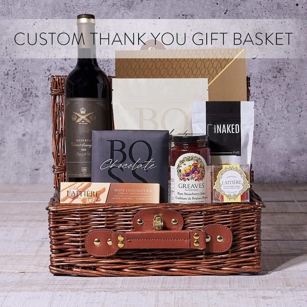 When you want to send a wonderfully personal gift, choose one of our Custom Thank You Gift Baskets