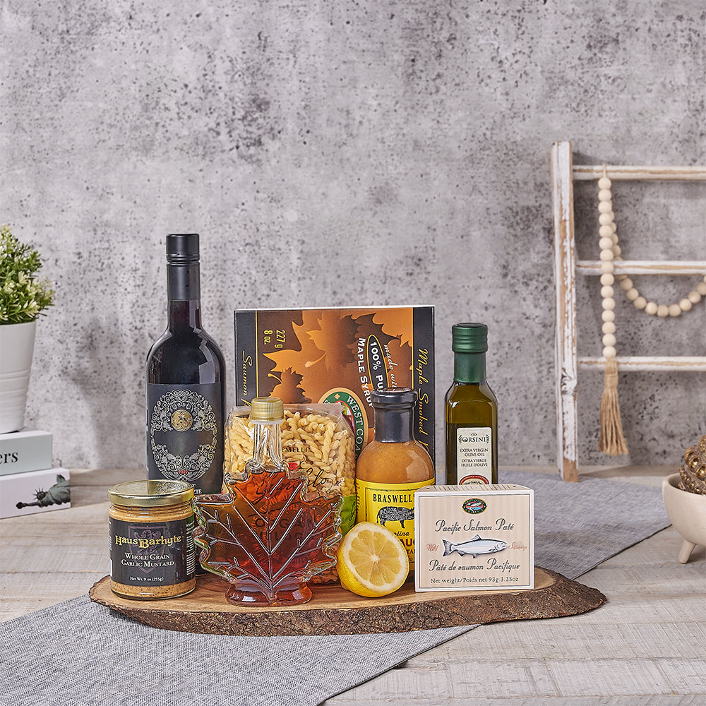 Wine & Seafood Pasta Gift, salmon gift, salmon, pasta gift, pasta, seafood gift, seafood