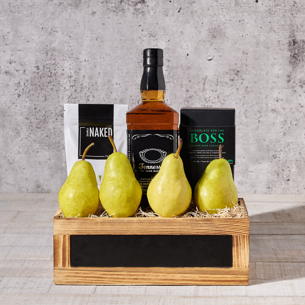 chocolate, fruit, nuts, Liquor, Liquor Gift Basket, gourmet, liquor gift box delivery, delivery liquor gift box, liquor box