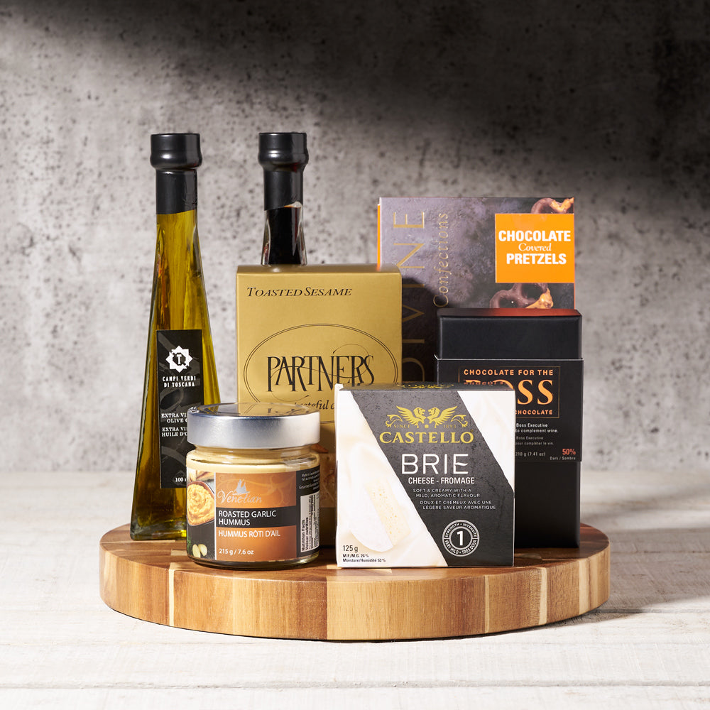 Olive Oil and Balsamic Gift Set – how the gift is presented