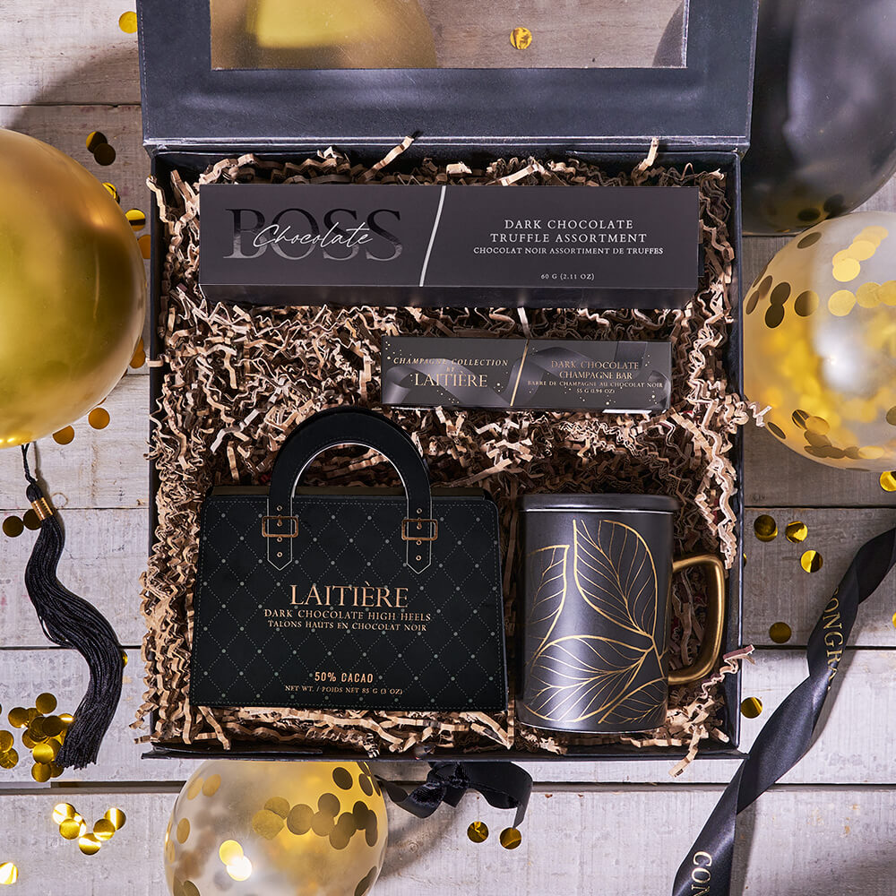 Premium Graduation Milestone Chocolate Gift Box – how the gift is presented
