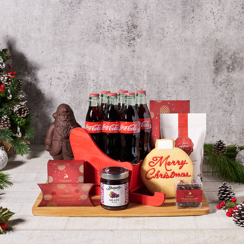 Santa's Sweet Treats Sleigh – how the gift is presented