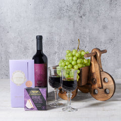 Gourmet Snack & Wine Gift Basket