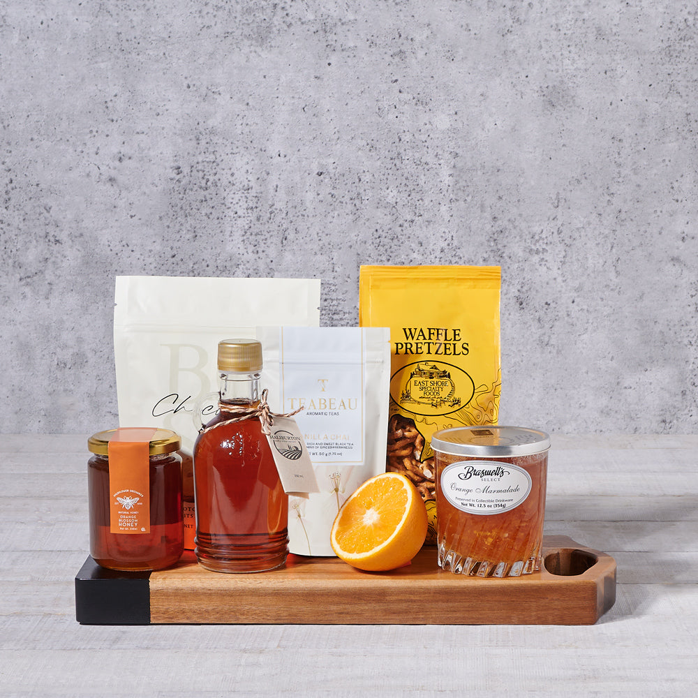 Maple and Honey Gourmet Gift – how the gift is presented