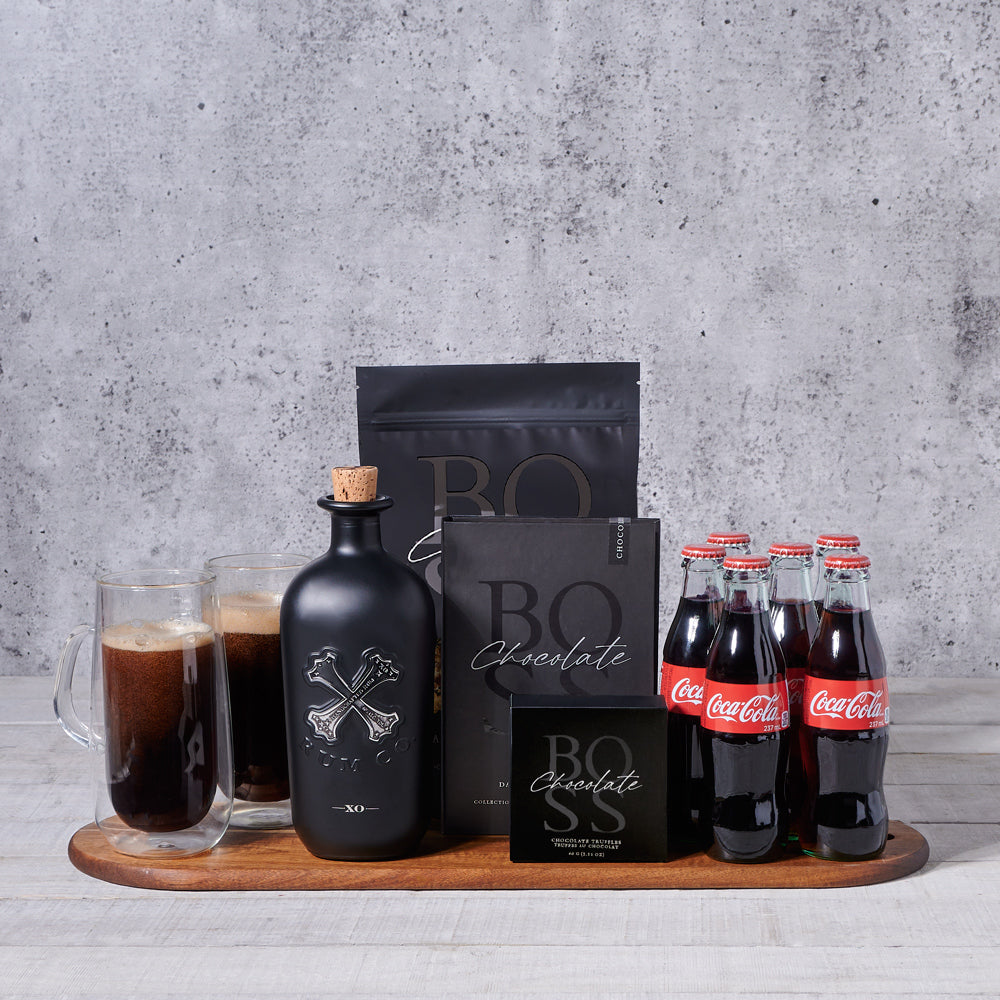 Bold and Sweet Liquor Gift Set – how the gift is presented