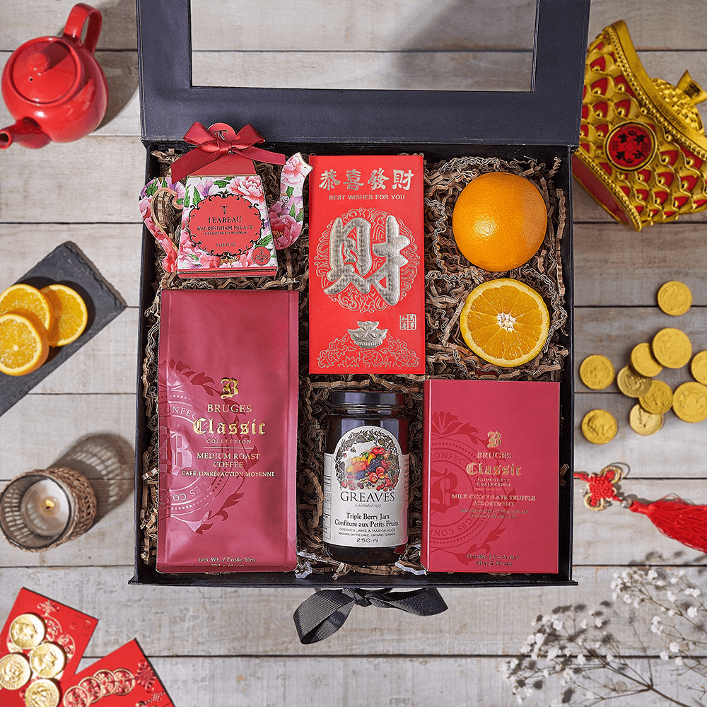 Lunar New Year Sweet Treat Gift Box, chinese new year gift, chinese new year, lunar new year gift, lunar new year