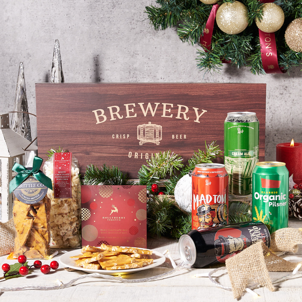 Holiday Beer Treat Gift Basket – how the gift is presented