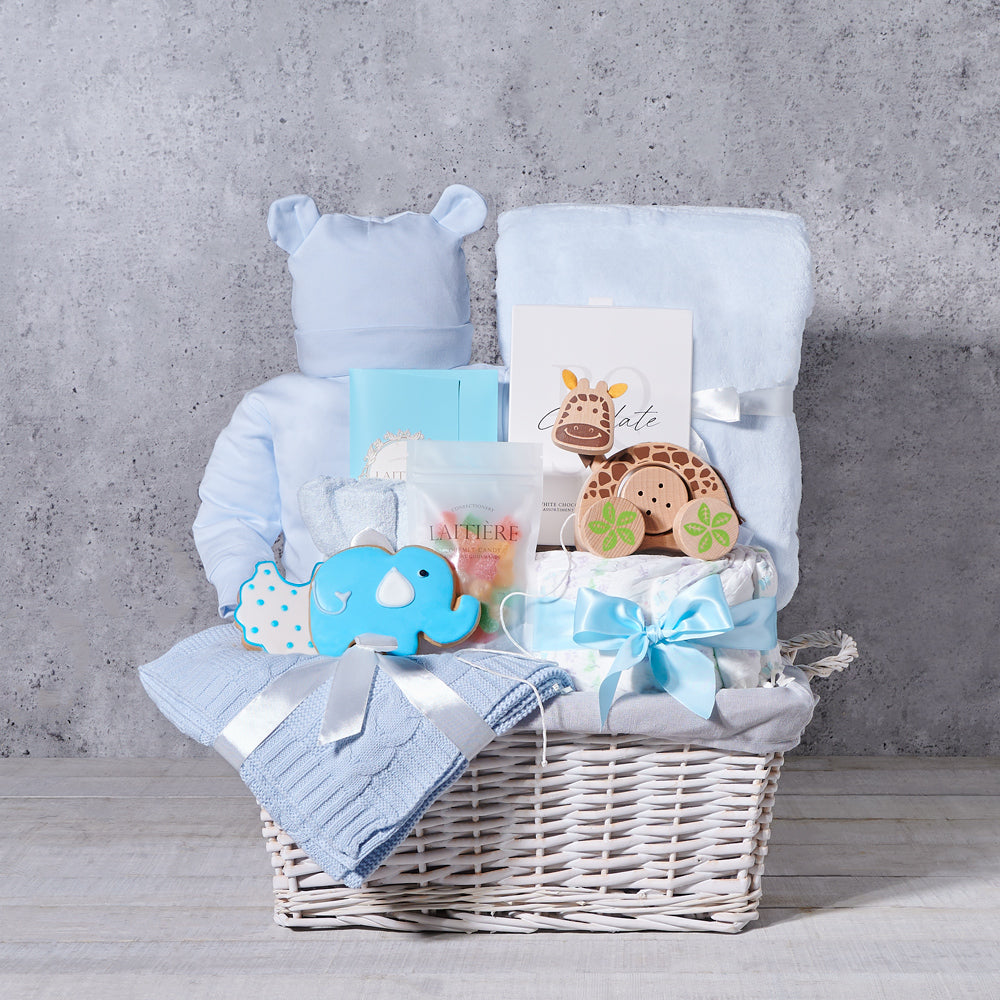 Luxury New Baby Boy Gift Set – how the gift is presented
