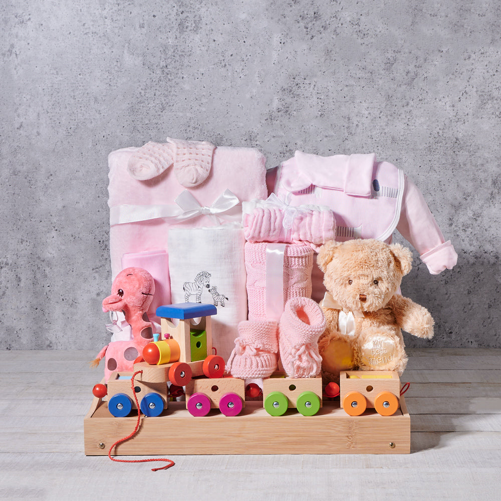 Baby Girl Blanket and Toy Set – how the gift is presented