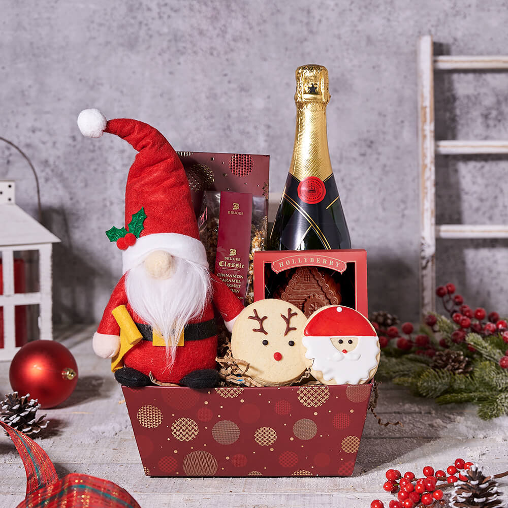 Sparkling Wine Holiday Gift Tray, USA – how the gift is presented