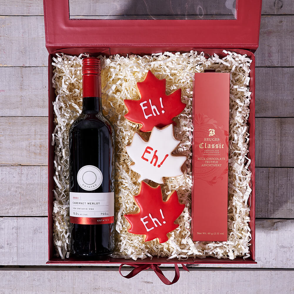 Signature Red Wine and Milk Truffles – how the gift is presented