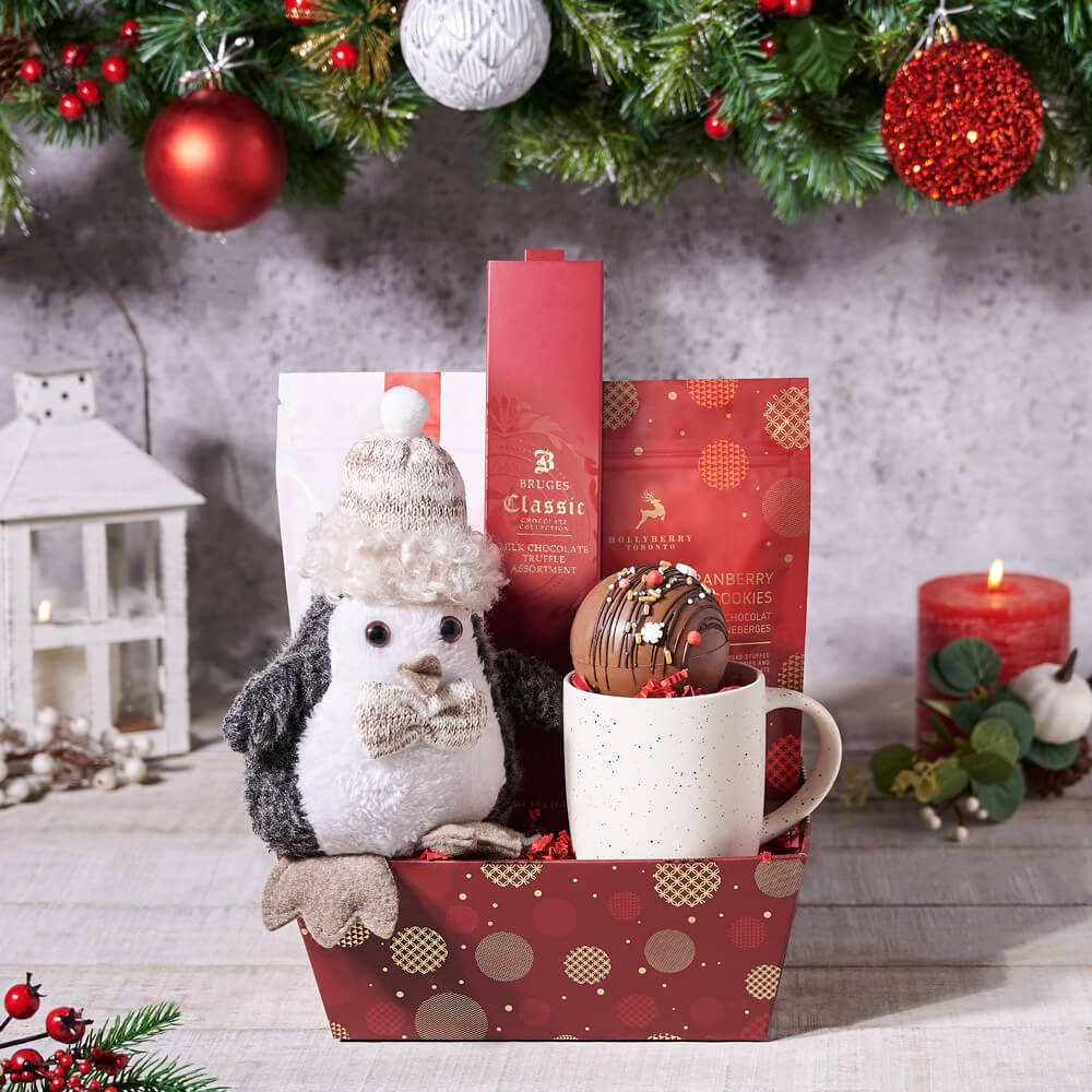 Holiday Market Tray Chocolate Gift – how the gift is presented