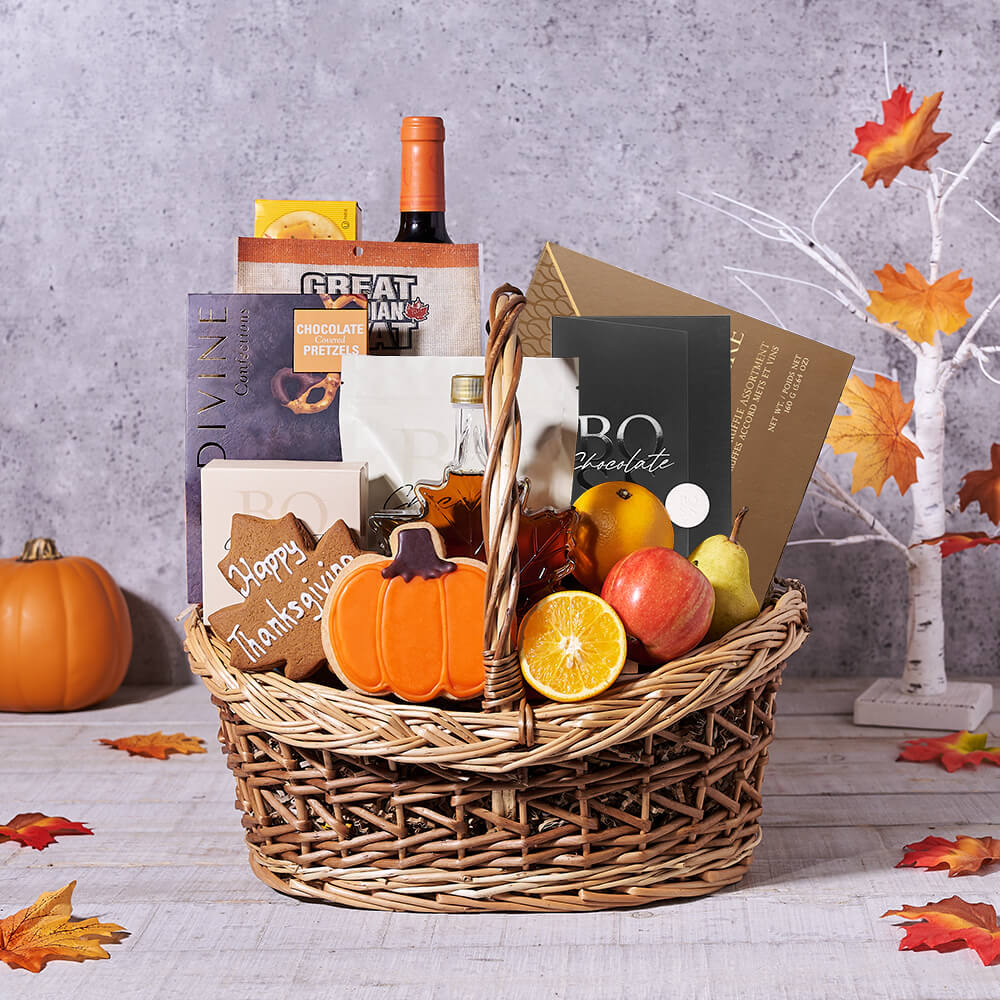 Thanksgiving Wine with Artisanal Treats – how the gift is presented