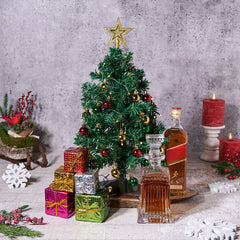 Total Christmas Tree Gift Set with Liquor